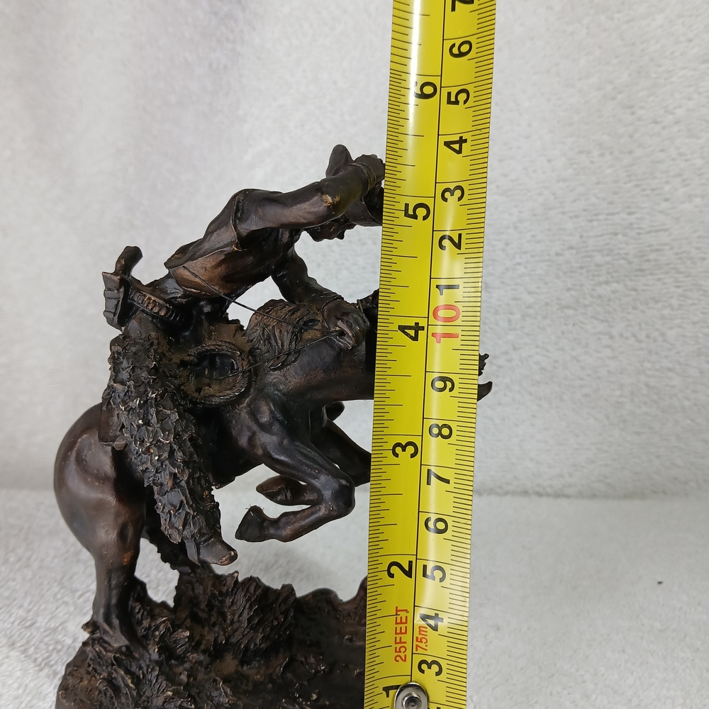 5 1/2" Bronze Bronco Bucking "The Rattlesnake"replica